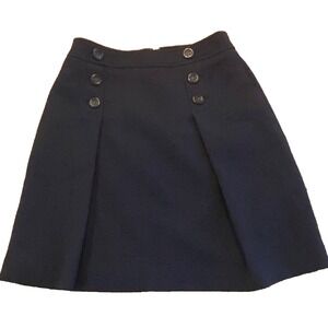 Ann Taylor Sailor Boucle Tweed Pencil Skirt Womens 0 Black office career